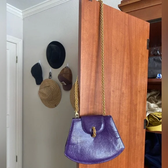 Paloma Picasso Crocodile Shoulder Bag- Excellent Rare Vintage - Picture 4 of 13